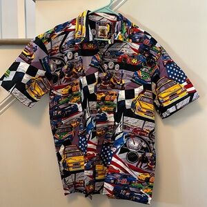 Max Boxxer Vintage Racing Button Down Shirt men’s size large